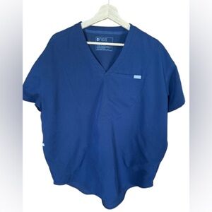 Figs Mens Navy Blue Short Sleeve scrub top XL